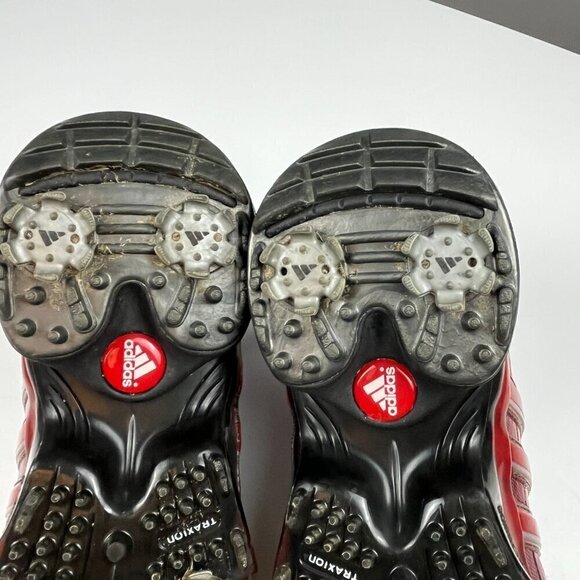 Adidas Powerband men golf shoes black red size 8 #791003 - Picture 8 of 10